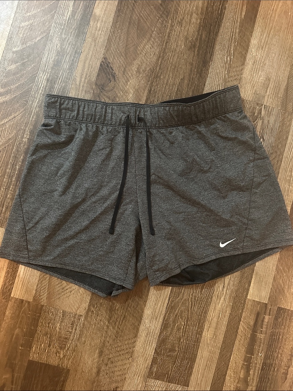 Nike Women's Charcoal Gray Athletic Shorts with Drawstring